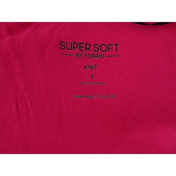 Torrid Super Soft Knit Pink Robe Size 1 - Picture 5 of 8